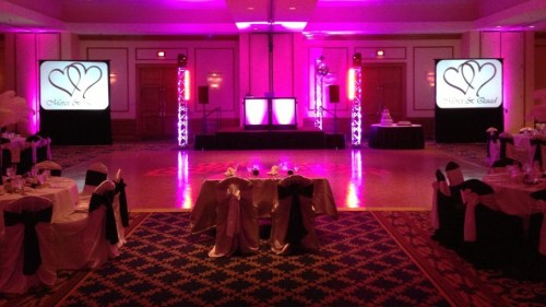 AME Wedding - Up Lighting Decor, Club Lighting and Video Projection